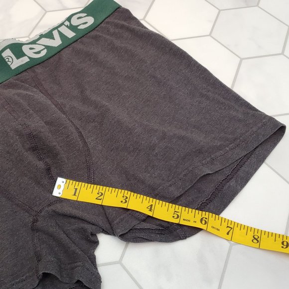 Good Used Condition Men's LEVI'S Cotton Stretch High Comfort Boxer Briefs Grey L - Picture 6 of 9